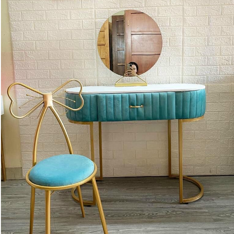 Bàn trang điểm bọc nỉ nhung siêu đẹp nhiều màu - Nội Thất Chani