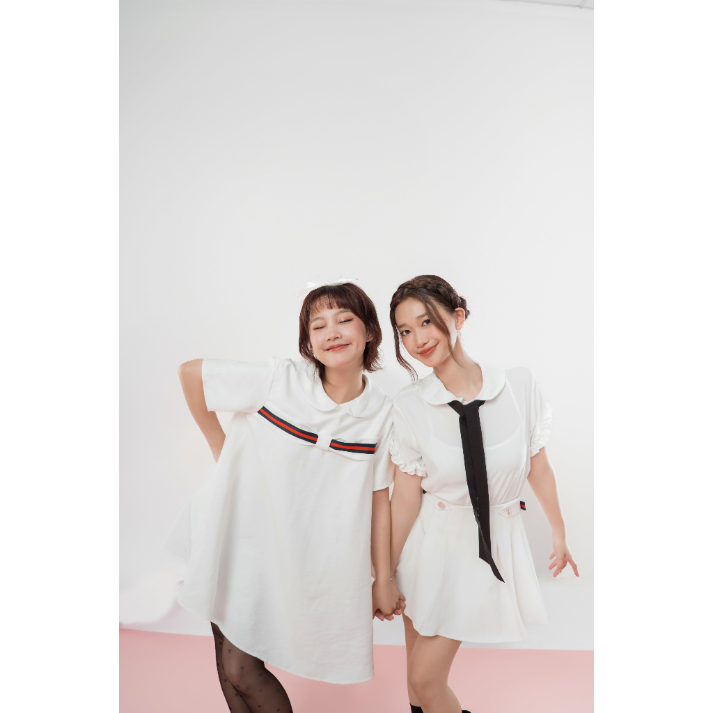 Darlin dress- Váy xinh form babydoll đính nơ