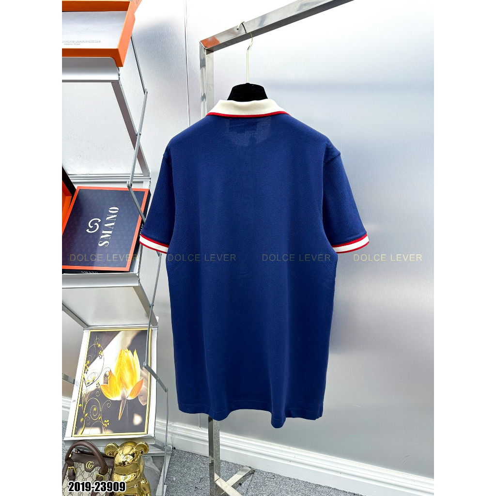 Áo polo GUCCI hoạ tiết classic hàng SC chất vải dày dặn chữ in đẹp hàng Nhập khẩu Full box