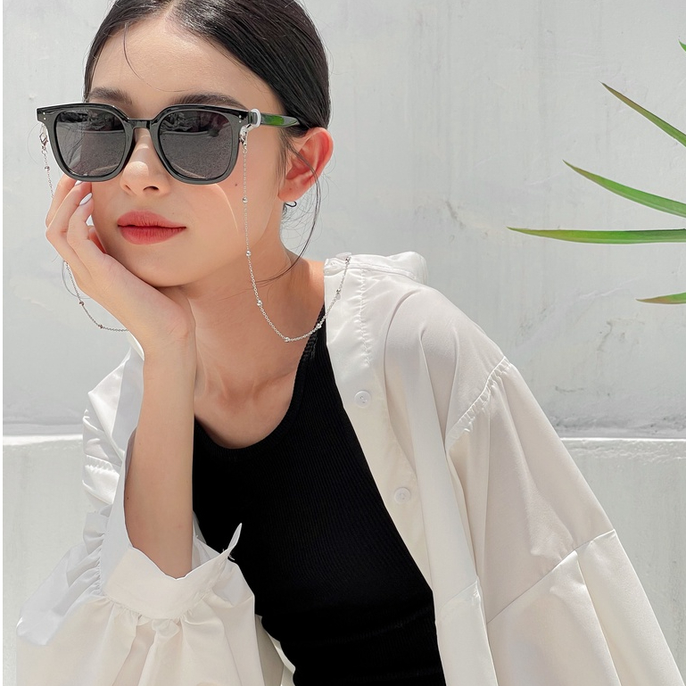 Kính mát nam nữ LILYEYEWEAR mắt vuông to chống UV400 chống bụi đi đường màu sắc thời trang Hè KC320