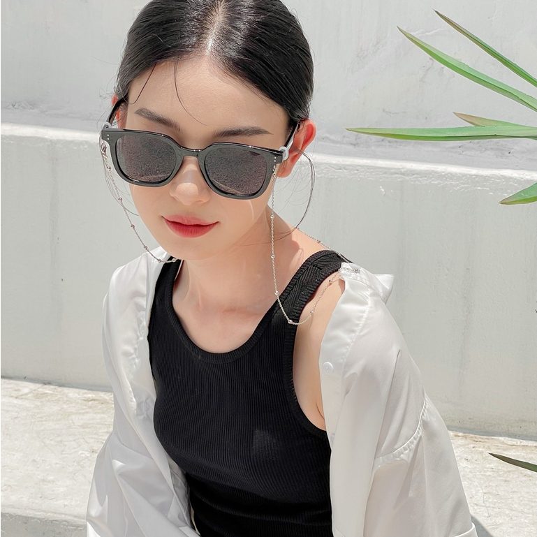 Kính mát nam nữ LILYEYEWEAR mắt vuông to chống UV400 chống bụi đi đường màu sắc thời trang Hè KC320