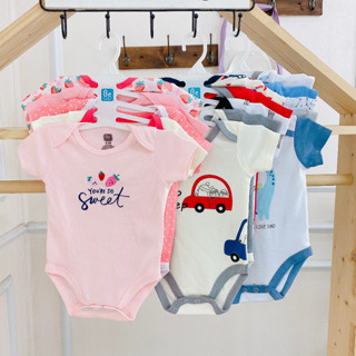 Set 5 Áo liền quần ngắn tay cho bé sơ sinh, Jumpsuit Bodysuit mùa hè hàng xuất dư siêu đẹp - BC11
