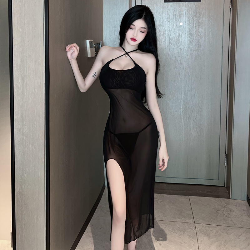 🌿 Váy ngủ 🌿 Đầm ngủ 2 dây ren xuyên thấu quyến rũ 1145 🌿.🌿🌿 Đồ ngủ sexy