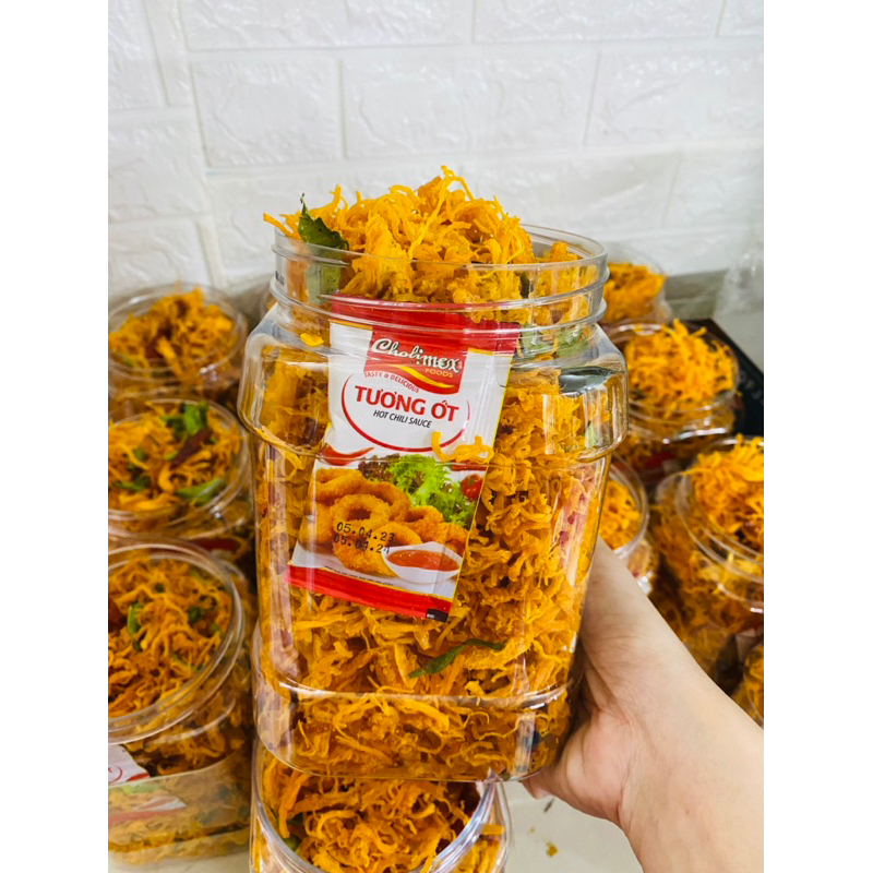 Khô gà lá chanh hủ 500gram