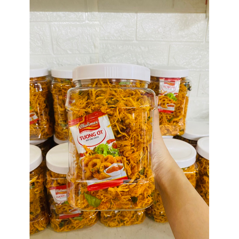 Khô gà lá chanh hủ 500gram
