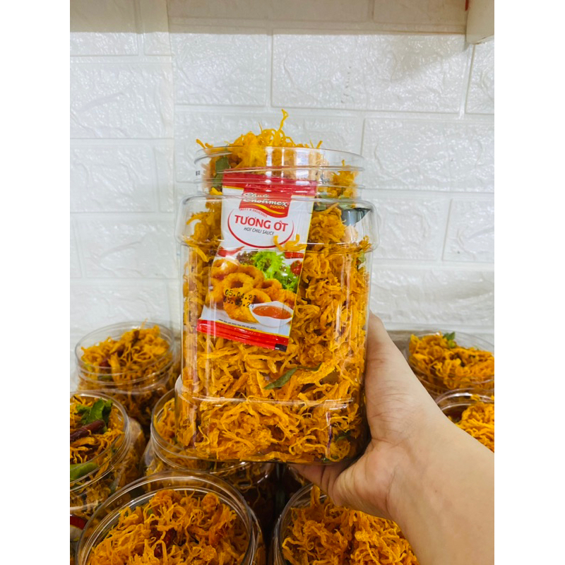 Khô gà lá chanh hủ 500gram