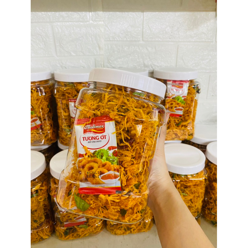 Khô gà lá chanh hủ 500gram