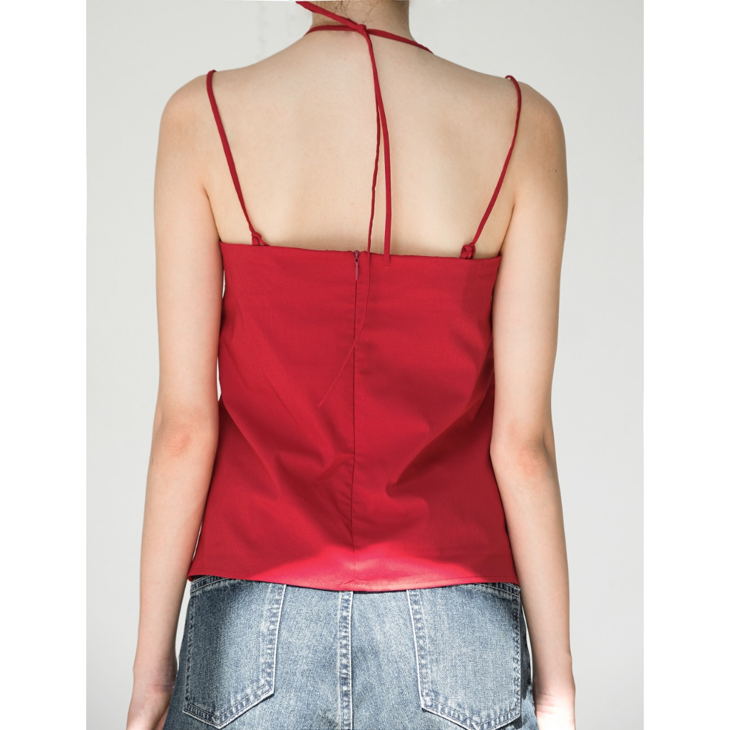 ASPIRIN BUSTIER BOWTIE CAMI - Áo 2 dây cúp ngực
