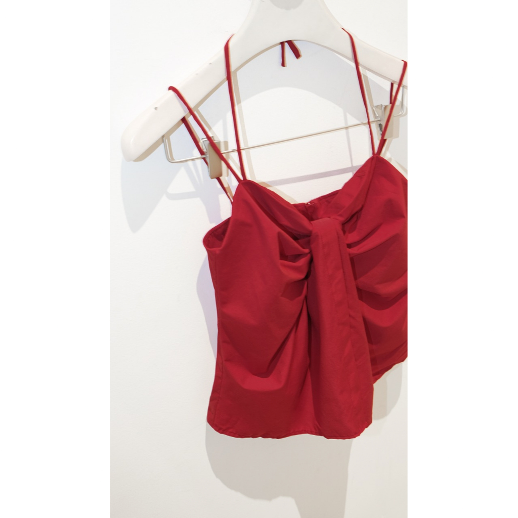 ASPIRIN BUSTIER BOWTIE CAMI - Áo 2 dây cúp ngực