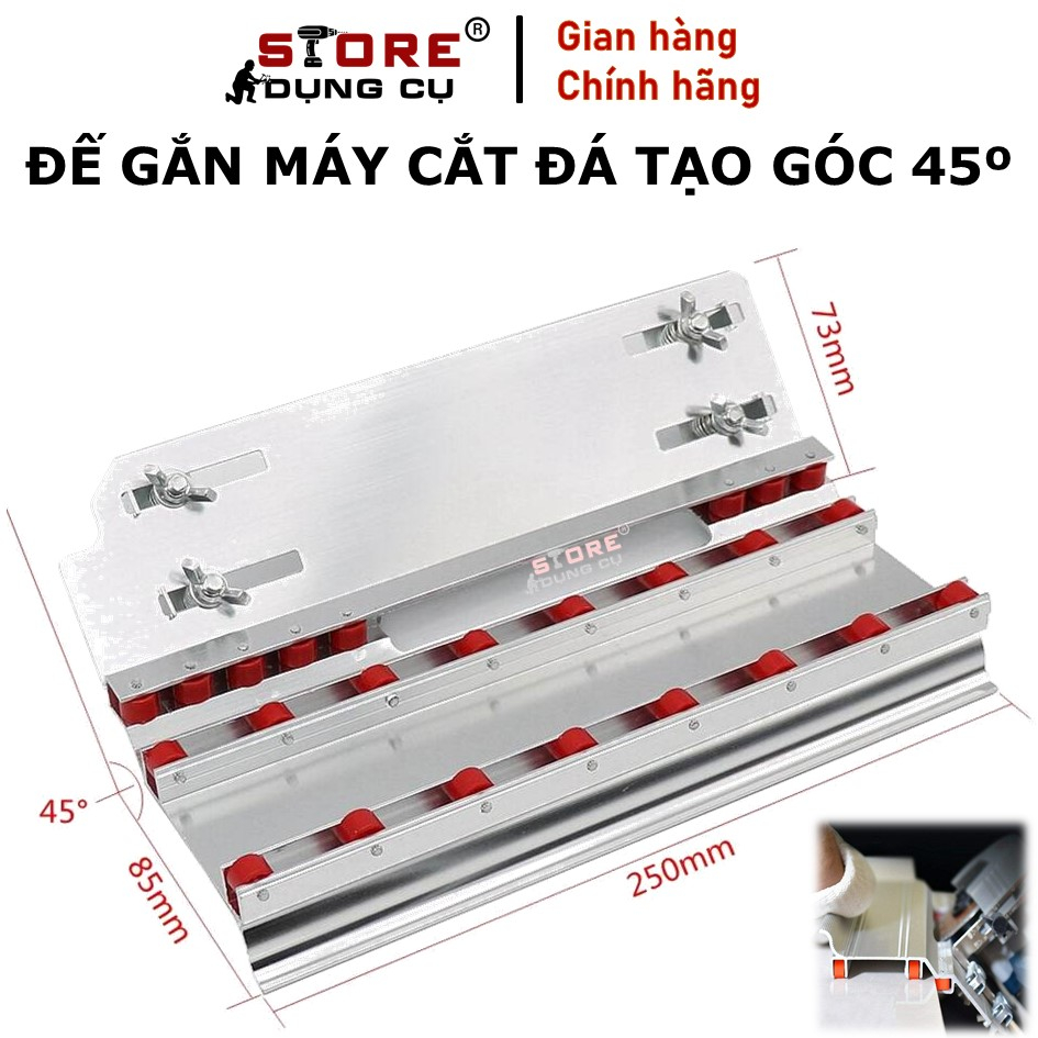 Đế máy cắt gạch tạo góc 45 độ - Gá líp cạnh gạch - Chân đế mài mòi cắt gạch men - Máy Vát Góc 45 Độ Chính Xác Cao