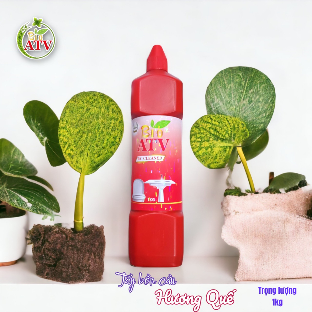 Tẩy Toilet Bio ATV 1kg hương quế, đậm đặc, Sạch, Thơm, An toàn
