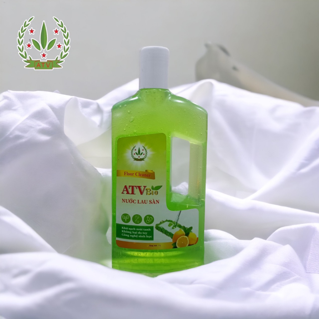 Nước Lau Sàn Bio ATV sinh học 1kg, Không trơn nhớt, không gây kích ứng da