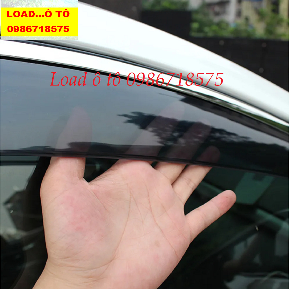 Vè Che Mưa Xe Nissan Sunny đời 2013-2023 Mẫu Chỉ Mạ Crom Sáng Bóng Cao Cấp, Bộ 4 Thanh Vè