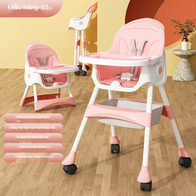 Baby Foldable Portable Home Ghế ăn đa năng Ghế ngồi cho bé