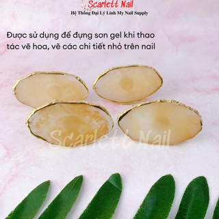 Nhẫn pha sơn vẽ móng hình oval – nhẫn đeo tay pha màu vẽ móng