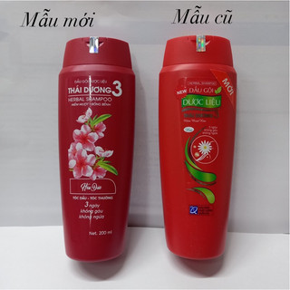 Dầu gội-xả dược liệu thái dương 3 (hoa) màu đỏ 200ml (CHÍNH HÃNG)