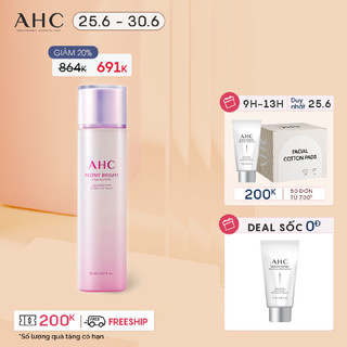 Nước Cân Bằng Làm Sáng Da AHC Peony Bright Clearing Toner 150ml