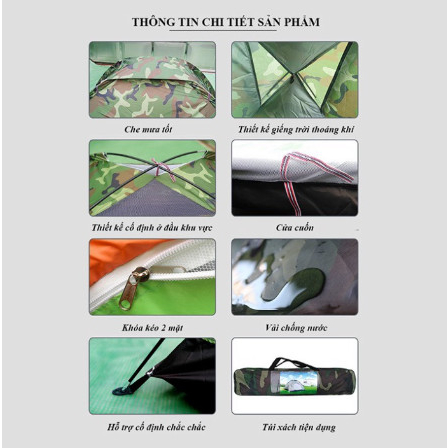 Lều Cắm Trại Đi Du Lịch, Dã ngoại, Câu Cá, Lều Chơi Cho Bé Và Gia Đình. | BigBuy360 - bigbuy360.vn