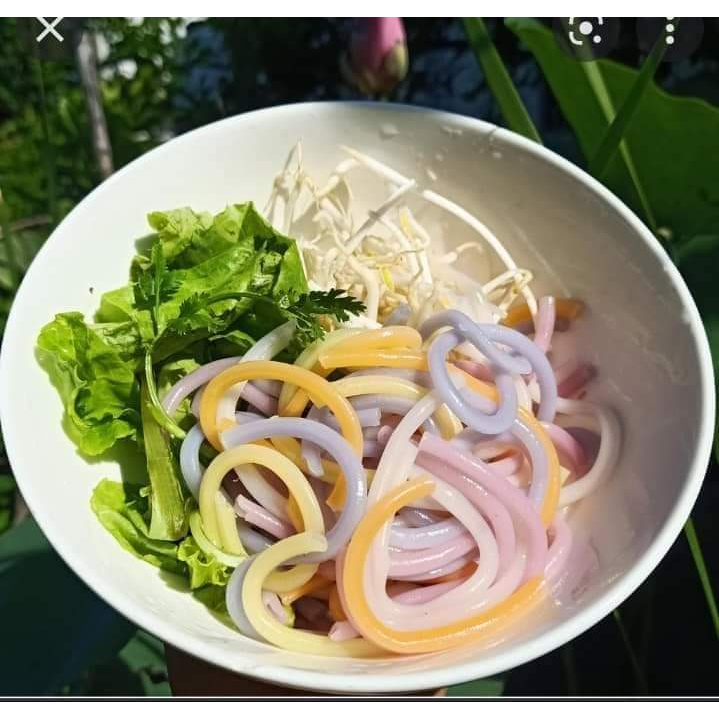 Bánh canh ống rau củ hữu cơ Eatclean cho người ăn kiêng, ăn chay gói 500gr