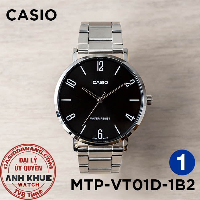 Đồng hồ nam dây kim loại Casio chính hãng Anh Khuê MTP-VT01 Series