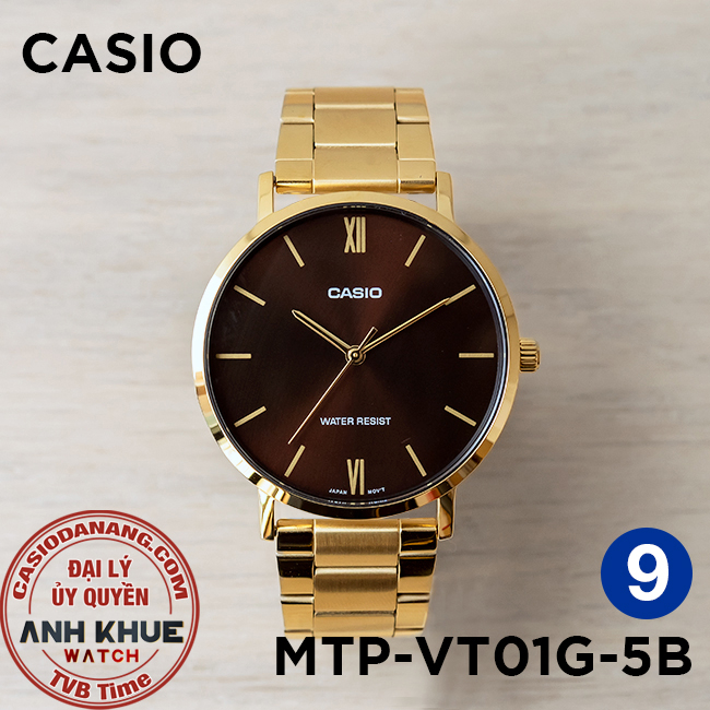 Đồng hồ nam dây kim loại Casio chính hãng Anh Khuê MTP-VT01 Series