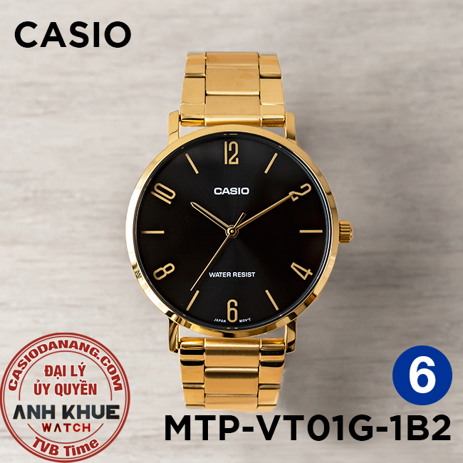 Đồng hồ nam dây kim loại Casio chính hãng Anh Khuê MTP-VT01 Series