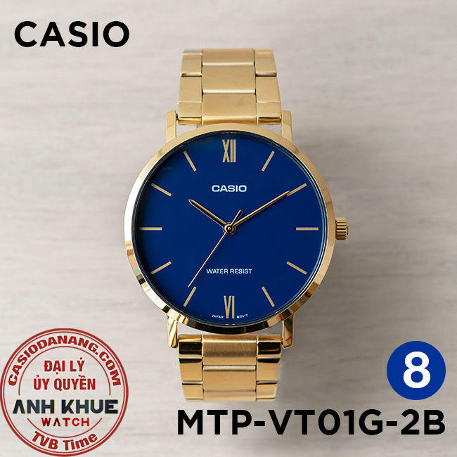 Đồng hồ nam dây kim loại Casio chính hãng Anh Khuê MTP-VT01 Series