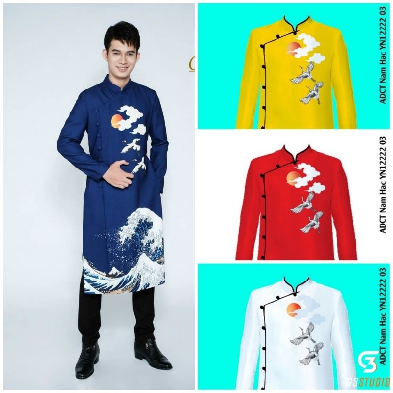 Áo Dài Nam Cao Cấp Chất Vải Tuyết Mưa Tuyết Mua Vintex Đẹp Giá Rẻ Toàn Sàn