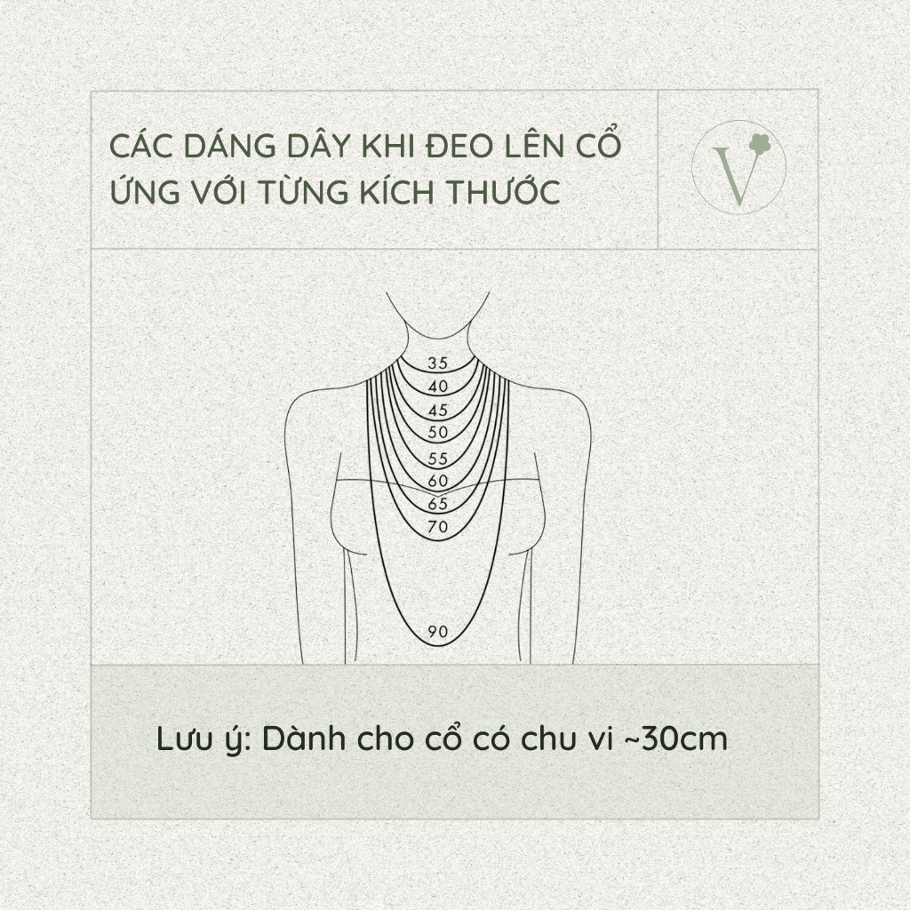 Vòng cổ dây vải HOA VỎ SÒ trắng - VUONQUOA