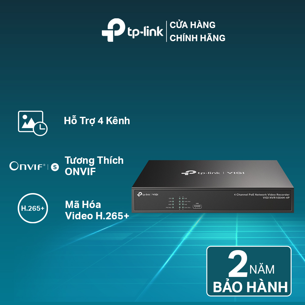 [Hỏa Tốc] Đầu Ghi Hình TP-Link VIGI NVR1004H-4P 4 Kênh