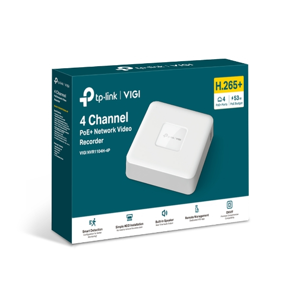 [Mã ELCL3 giảm 10% đơn 2TR] Đầu Ghi Hình TP-Link VIGI NVR1104H-4P 4 Kênh