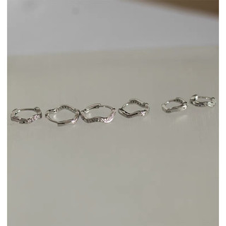 Khuyên tai bông tai dạng khoen tròn đá ziczac 3 size (có bán lẻ 1 chiếc) I 2 GIRLS ACCESSORIES I