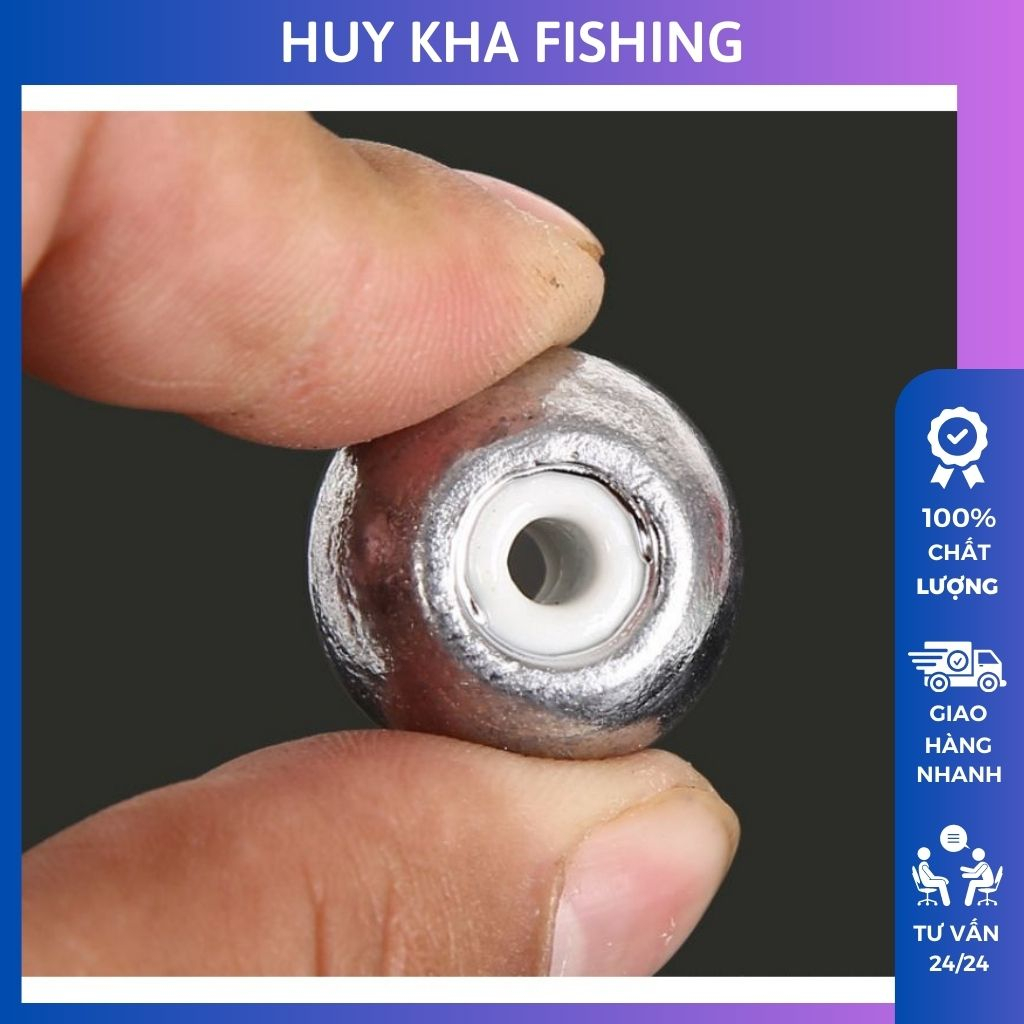 Chì neo xuyên Tâm lõi sứ siêu bền 30g -50g, chì miếng