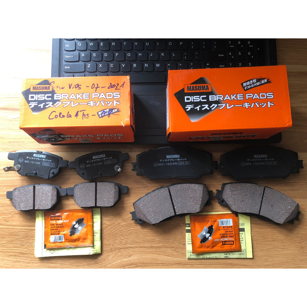 MÁ PHANH/BỐ THẮNG/TRƯỚC+SAU Xe COROLLA ALTIS đời 2008-2020 SIENTA 2015+. YARIS 2012+ RAV4 2005-2013