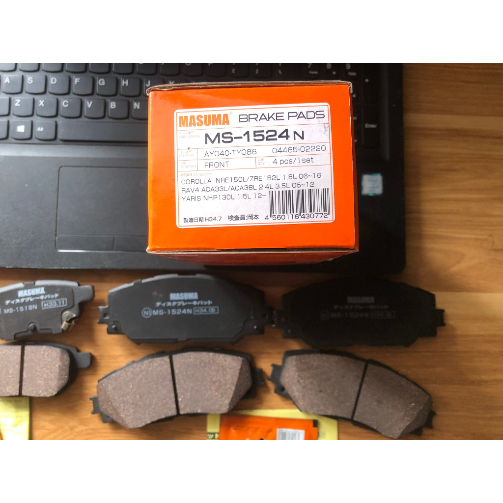 MÁ PHANH/BỐ THẮNG/TRƯỚC+SAU Xe COROLLA ALTIS đời 2008-2020 SIENTA 2015+. YARIS 2012+ RAV4 2005-2013