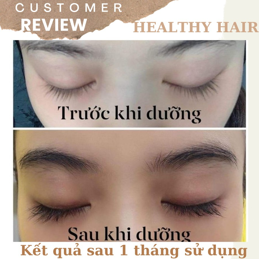 Dưỡng mi dầu dừa Healthy Hair 100% nguyên chất, giúp dưỡng mi dày và dài hơn 10ml