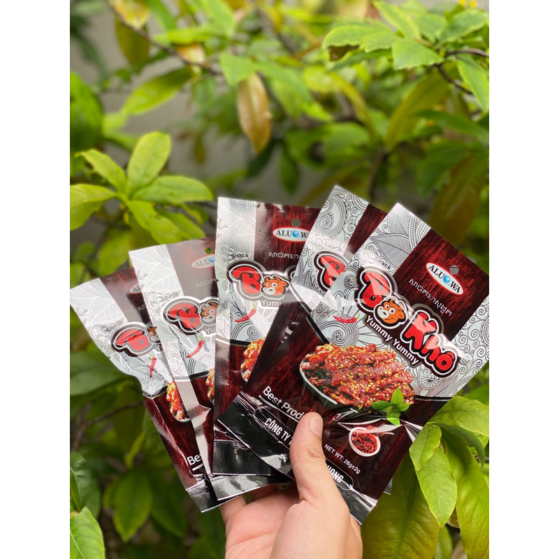 Gói snack hình bò khô gói 20g