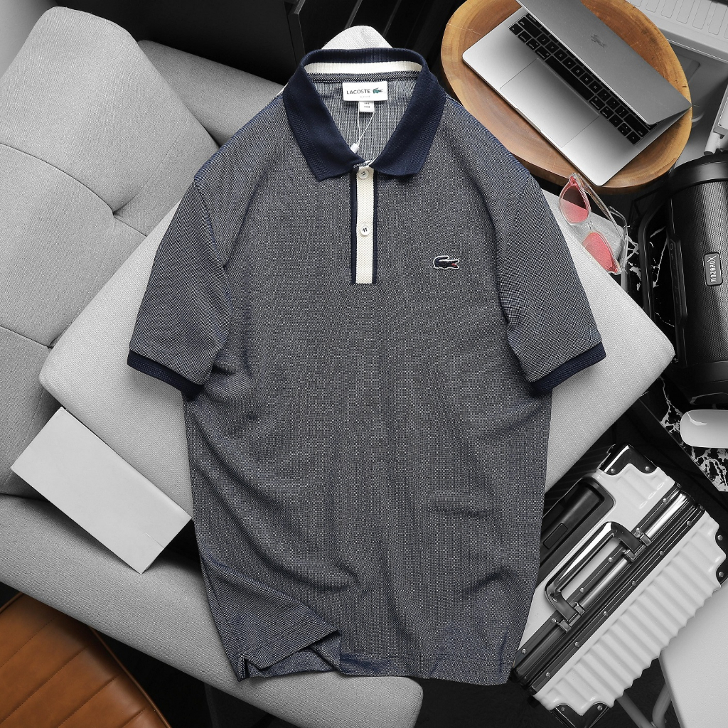 Áo polo nam cổ bẻ cotton đốm xuất dư không nhăn , form suông không ôm  - 3bros