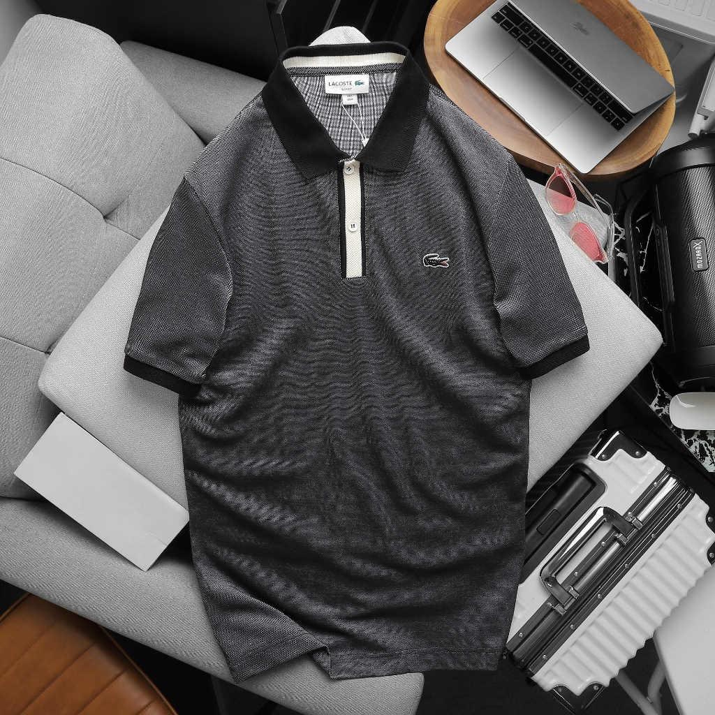 Áo polo nam cổ bẻ cotton đốm xuất dư không nhăn , form suông không ôm  - 3bros