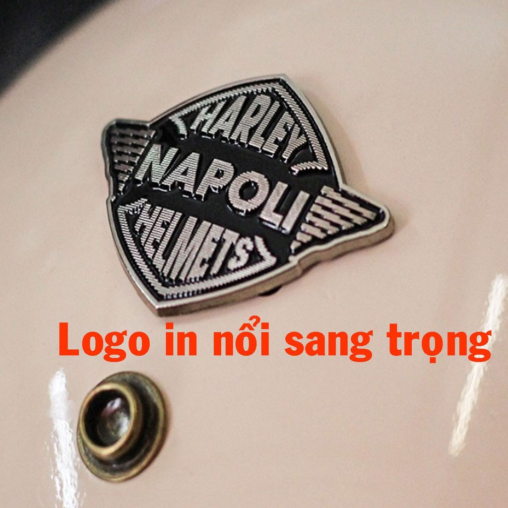 Mũ Bảo Hiểm, Nón Bảo Hiểm 3/4 Trùm Đầu Napoli SH2 Chính Hãng