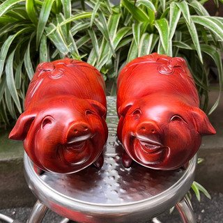 Tượng con lợn gỗ hương 20cm
