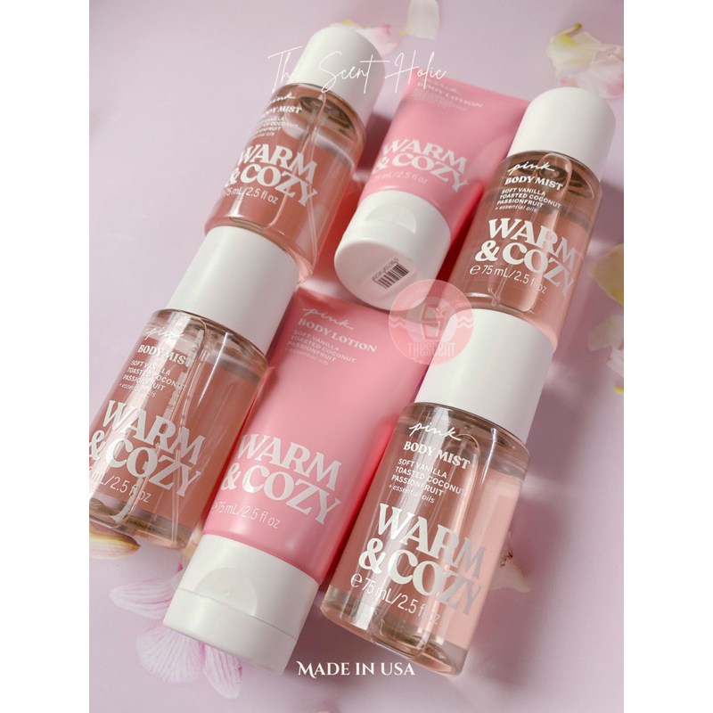 MINI MIST / LOTION - PINK / Victoria’s Secret Cool Bright Light Happy Fresh Clean Warm&Cozy