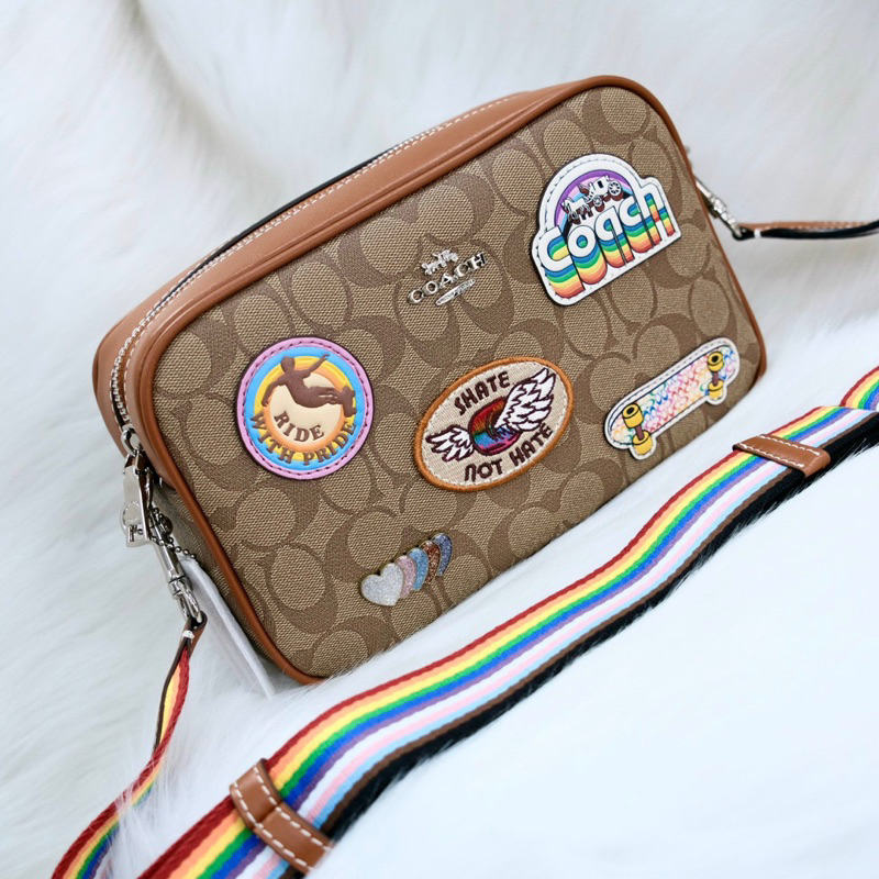 📛RẺ VÔ ĐỊCH📛TÚI C JAMIE CAMERA BAG HOẠ TIẾT MỚI NỮ ĐEO CHÉO