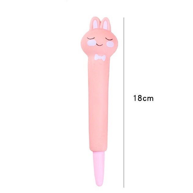 Bút gel Squishy mềm, xốp 0.5mm mực đen nhiều mẫu dễ thương