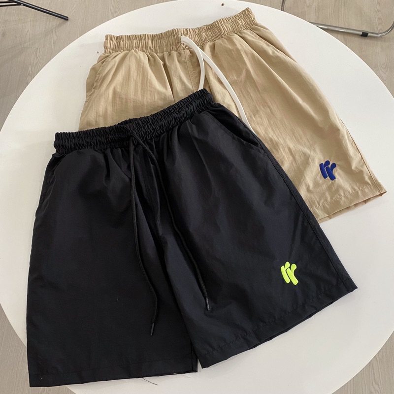 Quần short dù nam, nữ unisex Homies cạp chua thêu chữ RR