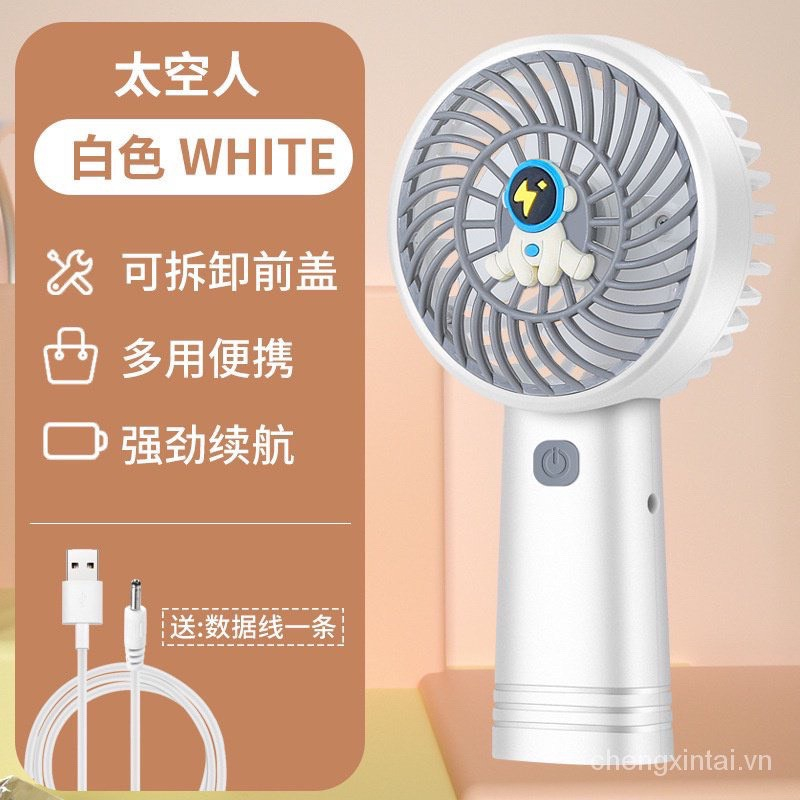 Quạt Mini Cầm Tay Hoạt Hình Dễ Thương, Quạt Để Bàn Siêu Nhỏ Gọn