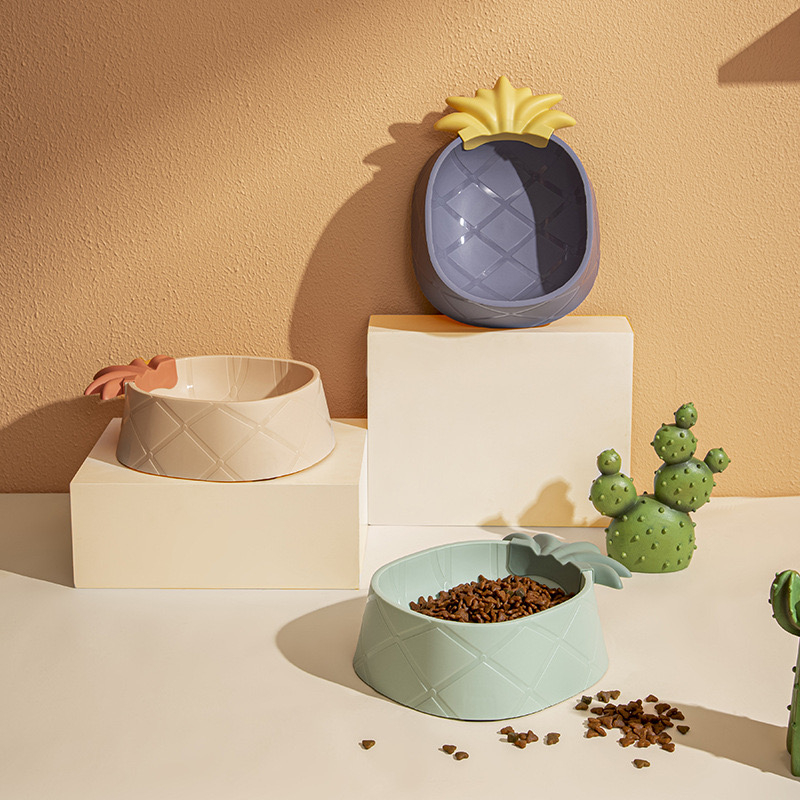 Bát Ăn Uống Nhựa Cao Cấp Cho Chó Mèo, Hình Dáng Trái Cây Đáng Yêu Đủ Màu Hiha Pets