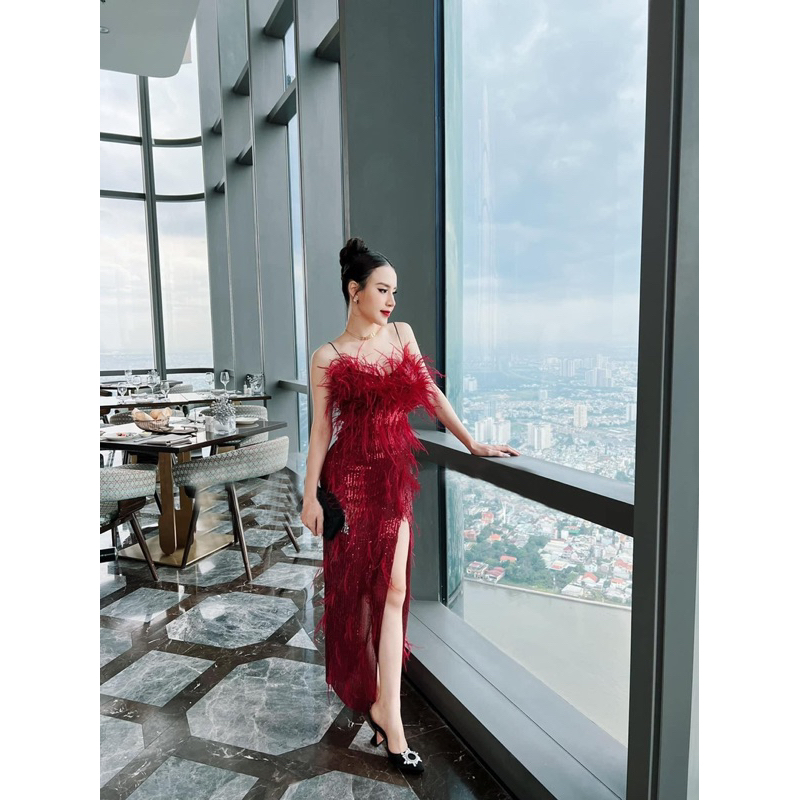 MS1560V ĐẦM BODY KIM SA LÔNG full size S/M/L/XL