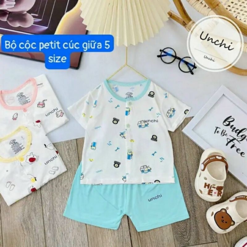 bộ unchi nút cài bé 5-15kg