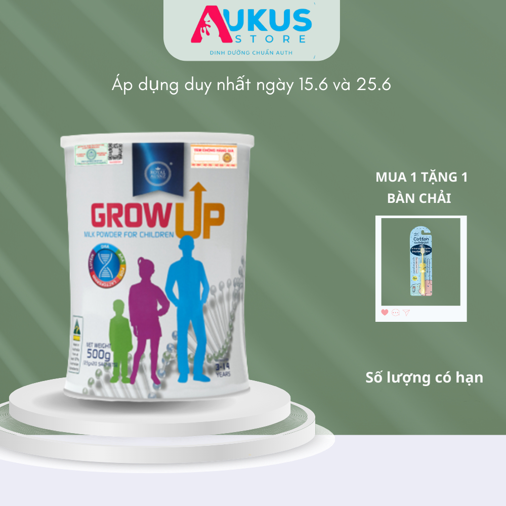 Sữa Bột Hoàng Gia Úc ROYAL AUSNZ Grow Up Milk Powder Hỗ Trợ Cho Trẻ Phát Triển Chiều Cao 500g